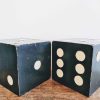 Vintage French Large Fairground Game Handmade Wooden Wood Dice Display Game Carnival Fair SOLD INDIVIDUALLY c1970-80's