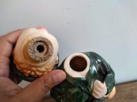 Alternative view of Vintage French Liquor Ceramic Paris Canaille Hunter And Dog Musical Decanter Bottle Pitcher Drinks Bar Ornament c1970-80's