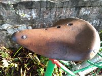 Alternative view of Vintage French Green Ladies Fat Tyred Single Speed Cruiser Bicycle Good Original Condition Cycling Bike circa 1960-70's