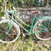 Vintage French Green Ladies Fat Tyred Single Speed Cruiser Bicycle Good Original Condition Cycling Bike circa 1960-70's