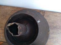 Alternative view of Vintage French Large Heavy Metal Milk Churn Funnel Dairy Industrial Agricultural Farming Farm Machinary circa 1960-70's