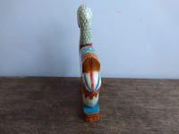 Alternative view of Vintage Indian Wood Wooden Hand Carved Decorated Duck Or Swan Bird Ornament Wooden Figurine Model Decor c1970-80's