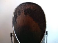 Alternative view of Vintage English Heavy Galvanised Iron Coal Shuttle bucket fireplace fire log open fireplace charcoal pellets circa 1980-90's