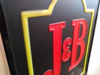 Alternative view of Vintage English J&B Rare Scotch Whisky Lit Lighted Internal Shop Sign Promotional Display Decoration Office Studio c1990's