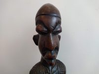 Alternative view of Vintage African Ibeji Male Man Wood Wooden Decorative Ornament Figurine Decorative Africa Art Sculpture Carving c1970-80's