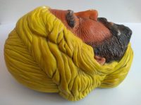 Alternative view of Vintage English Naturecraft Algerian Nomad Wall Hanging Plaster Bust Head Ornament Statue Display circa 1970-80's