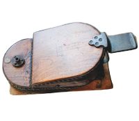 Vintage English Large Industrial Commercial Wooden Leather Bellows Fireplace Fire Burner Stove Tool Prop Display c1900-20's