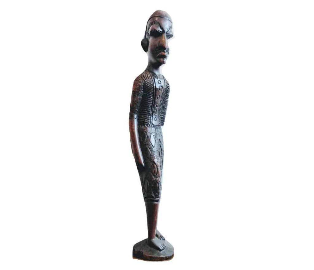Vintage African Ibeji Male Man Wood Wooden Decorative Ornament Figurine Decorative Africa Art Sculpture Carving c1970-80’s
