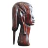 Vintage African Wood Wooden Woman Female Lady Bust Idol Statue Primitive Art Carving Sculpture Ornament Display c1970's