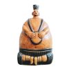 Vintage Polynesian South Pacific Buddha Sitting Figurine Statue Primitive Art Carving Wooden Wood Ornament Decorative c1980's