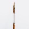 Antique South Pacific Oceania Metal Hunting Spear Hand Tool Iron Wood Metal Decorative Ornament Decorative Art c1900-20's