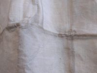 Alternative view of Antique French Partially Finished Linen Hemp Night Shirt Smock Biaude Medium Ladies Mens circa 1900