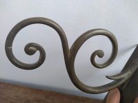 Alternative view of Vintage French Small Brass Ornate Shelf Support Or Hanger Hook Hanging Hanger Bracket Pair Feature Display circa 1950-60's