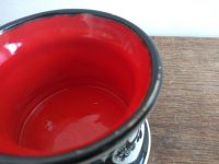 Alternative view of Vintage Scandinavian Schramberg Mon Amour Black White Red Small Bowl Dish Trinket Jewelery Jewellery Pot Ornament c1970's