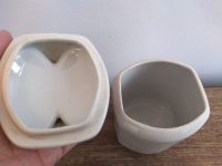 Alternative view of Vintage French White Green Fruit Coffee Cafe Pot Ceramic Ornament Serving Display Traditional Ornate c1950-60's