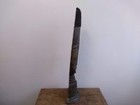 Alternative view of Vintage African Wood Wooden Tall Bust Head Decorative Ornament Figurine Decorative Africa Art Sculpture Carving c1980-90's