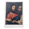 Vintage Italian Grand Master Le Titien Print Reproduction Christ A La Monnaie (1514-15) Dresde Galerie Wall Art c1955
