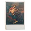 Vintage Italian Grand Master Van Dyck Print Reproduction Vierge Avec Saint Antoine Milan Pinacotheque c1951