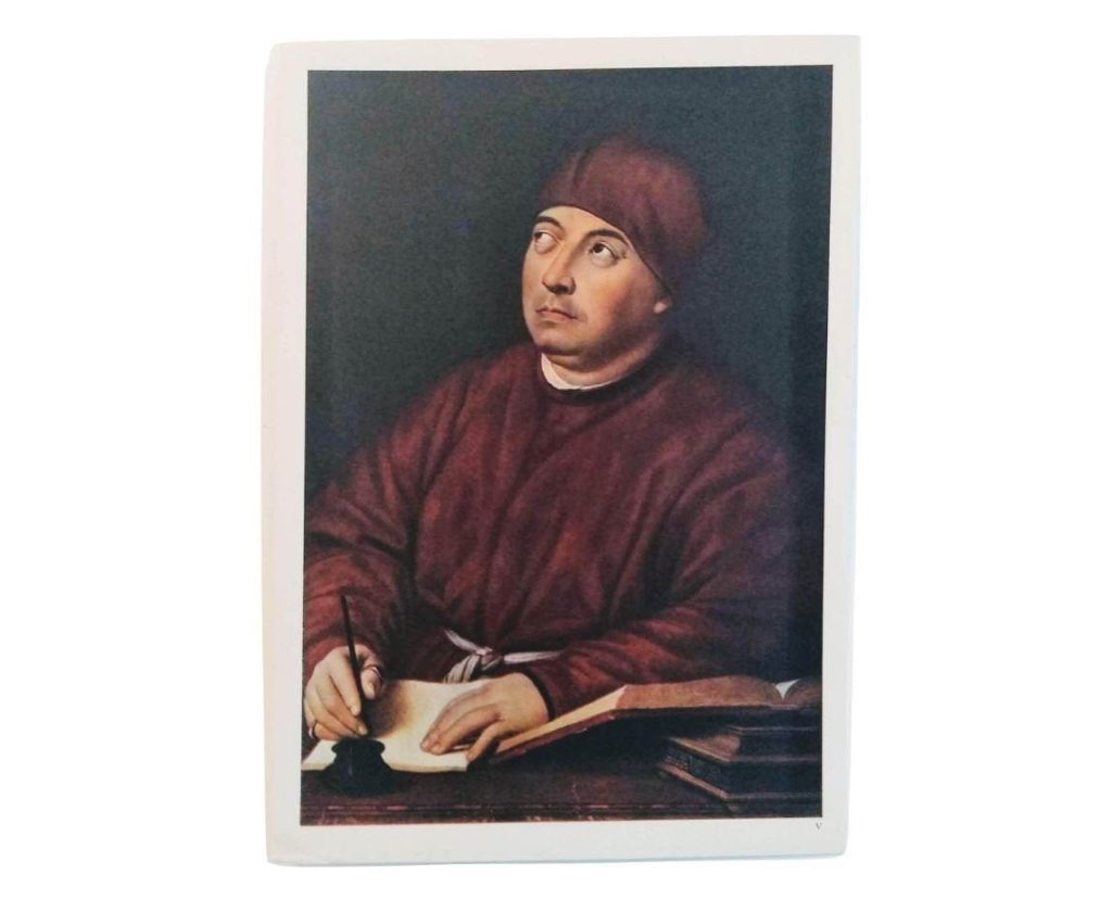Vintage Italian Grand Master Raphael Print Reproduction Cardinal Inghirami Florence Galerie Pitti c1951