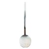 Vintage French Heavy Large Stainless Steel Commercial Kitchen Sieve Serving Ladle Kitchen Tool Hanging Metal circa 1980-90's