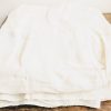 Antique French White Patchwork Linen Sheet XL Farmersheet Natural Eco Home c1910's