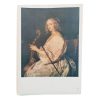 Vintage Italian Grand Master Van Dyck Print Reproduction Repos La Joueuse De Violoncelle Munich Ancien Pinacotheque c1951