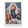 Vintage Italian Grand Master Raphael Print Reproduction Vierge Sixtine Dresde Galerie d'Etat Gemalde c1951