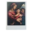 Vintage Italian Grand Master Raphael Print Reproduction Vierge A La Tenture Munich Pinacotheque Alten c1951