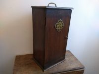 Alternative view of Vintage French Heavy Wood Wooden Bottle Candle Bar Bottle Storage Box Chest Stand Container Door Prop Decor c1940-50's
