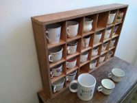 Alternative view of Antique & Vintage French Ceramic China Coffee Espresso Small Cup Cups Collection Wall Hanging Display Ornament c1900-1960's