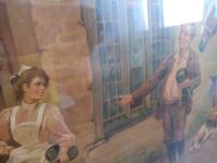 Alternative view of Antique English Large Framed Print Of A Pub Scene In an Ornately Shaped Gold Painted Plaster Frame Wall Decor c1910-20's