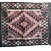 Vintage Middle Eastern Bedouin Natural Hand Dyed Woven Spun Tribal Ethinc Sheep Rug Carpet Cover Throw circa 1960-1970's