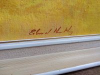 Alternative view of Vintage English Hawkenbury Kent Oast House Hop Drying Acrylic Painting On Hardboard Wood Edward Hartley Picture c1980's