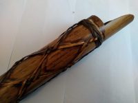 Alternative view of Vintage Thai Bamboo Rice Measuring Stick Weighing Distribution Serving Cooking Kitchen Oriental Decor circa 1980-1990's