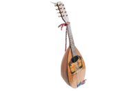 Vintage French Wood Hand Made Mandolin Stringed Musical Instrument Wooden Antique Collector One Off Prop Display c1920-40's