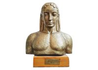 Vintage Greek Gold Plaster Resin Wood Stand Bust Apollo From Piraeus Pythian Head Ornament Figurine Display Gift c1970-80’s Vintage Greek Gold Plaster Resin Wood Stand Bust Apollo From Piraeus Pythian Head Ornament Figurine Display Gift c1970-80's