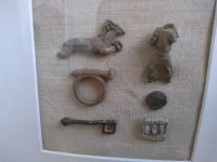 Alternative view of Wall Box Art 'India' by EVE Personally Curated OOAK Collection Wall Hanging Indian Antiques Ring Coin Decor Shadow Box Gift