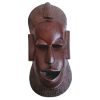 Vintage African Tribal Art Mask Bust Wooden Statue Figurine Carving Sculpture Wood Wall Hanging Interior Decor c1970's