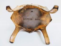 Alternative view of Antique French Gilded Brass Jewellery Jewelry Box Ring Silk Lined Cushioned Dressing Table Wedding Romantic Gift c1890's