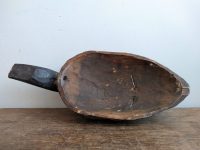 Alternative view of Vintage African Male Man Wooden Wood Mask Statue Figurine Primitive Sculpture Carving Tribal Wall Art Decor c1960-70's