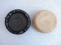 Alternative view of Vintage French Traditional Rustic Rural Pottery Stoneware Dish On Antique Chinese Stand Catch-all Jewellery Bowl c1900-1980's