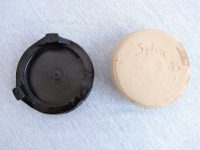 Alternative view of Vintage French Traditional Rustic Rural Pottery Stoneware Pot On Antique Chinese Stand Catch-all Jewellery Bowl c1900-1980's