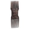Vintage African Kissing Harvesting Wooden Wood Hair Comb Figurine Primitive Sculpture Carving Tribal Art Decor c1980-90's