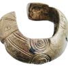 Antique African Niger Baoulé Dogon Bronze Copper Manilla Currency Bracelet Bangle Large Jewellery Jewelry c1910's