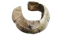 Antique African Niger Baoulé Dogon Bronze Copper Manilla Currency Bracelet Bangle Large Jewellery Jewelry c1910's