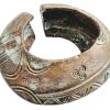 Antique African Niger Baoulé Dogon Bronze Copper Manilla Currency Bracelet Bangle Large Jewellery Jewelry c1910's