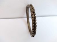 Alternative view of Vintage African Niger Baoule Dogon Bronze Copper Manilla Currency Bracelet Bangle Large Tribal Jewellery Jewelry c1930-50's
