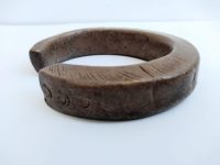 Alternative view of Vintage African Niger Baoule Dogon Bronze Copper Manilla Currency Bracelet Bangle Small Tribal Jewellery Jewelry c1930-50's