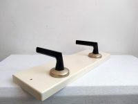 Alternative view of Vintage English Recycled Repurposed Door Handle Coat Hanger Wood Wooden Hook Decor Display Hallway Cloakroom c1960-70's