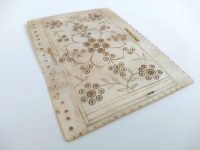 Alternative view of Antique Chinese INDIVIDUAL Extra Large Mother Of Pearl MOP Rectangular Gaming Chip Counter Token Marker Hand Carved c1800's